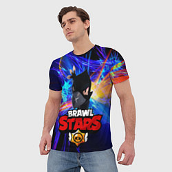 Футболка мужская Brawl Stars - Crow, цвет: 3D-принт — фото 2