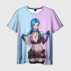 Футболка мужская League of Legends Jinx, цвет: 3D-принт