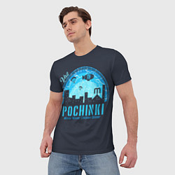 Футболка мужская Pochinki, цвет: 3D-принт — фото 2