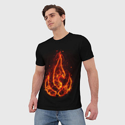 Футболка мужская Fire, цвет: 3D-принт — фото 2