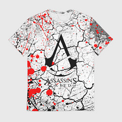 Футболка мужская Ассасин крид с красными каплями, цвет: 3D-принт