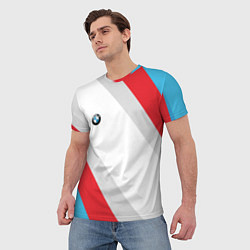 Футболка мужская BMW, цвет: 3D-принт — фото 2