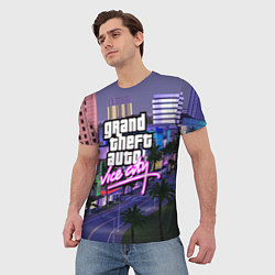 Футболка мужская Grand Theft Auto Vice City, цвет: 3D-принт — фото 2