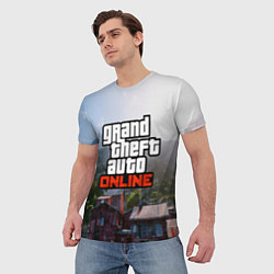 Футболка мужская GTA Online, цвет: 3D-принт — фото 2