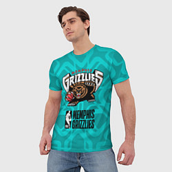 Футболка мужская Memphis Grizzlies 12, цвет: 3D-принт — фото 2