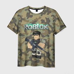 Футболка мужская Roblox 23 February Camouflage, цвет: 3D-принт