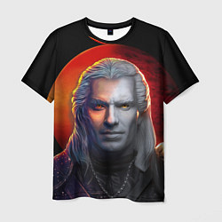 Футболка мужская HALF WITCHER, цвет: 3D-принт
