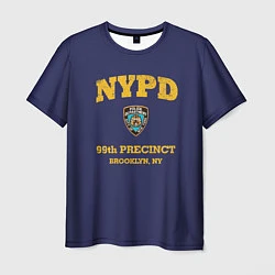 Футболка мужская Бруклин 9-9 департамент NYPD, цвет: 3D-принт