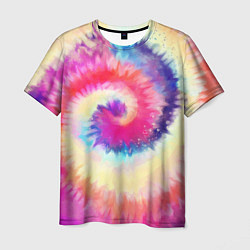 Футболка мужская Tie Dye vortex, цвет: 3D-принт