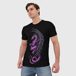 Футболка мужская Purple Dragon, цвет: 3D-принт — фото 2