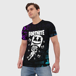 Футболка мужская Fortnite x Marshmello x Games, цвет: 3D-принт — фото 2