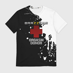 Футболка мужская Brazzers orgasm donor, цвет: 3D-принт