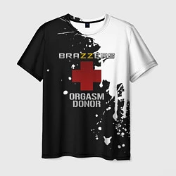 Футболка мужская Brazzers orgasm donor, цвет: 3D-принт