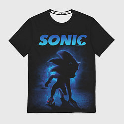 Футболка мужская Sonic in shadow, цвет: 3D-принт