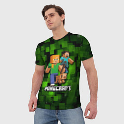 Футболка мужская Minecraft Майнкрафт, цвет: 3D-принт — фото 2