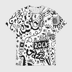 Футболка мужская Rock, цвет: 3D-принт