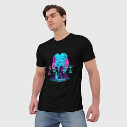 Футболка мужская Vaporwave, Rem & Ram, Re:Zero, цвет: 3D-принт — фото 2