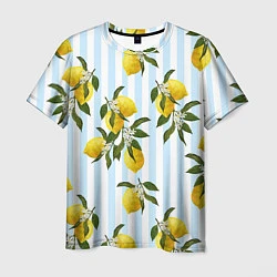 Футболка мужская Лимоны, цвет: 3D-принт