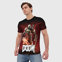 Футболка мужская Doom, цвет: 3D-принт — фото 2