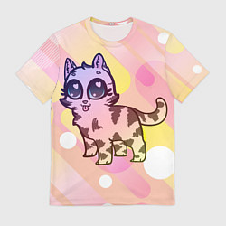 Футболка мужская 44 Котенка пнг пилу, цвет: 3D-принт