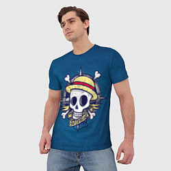 Футболка мужская Straw hat pirates, цвет: 3D-принт — фото 2