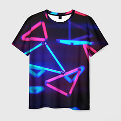 Футболка мужская ABSTRACTION NEON, цвет: 3D-принт