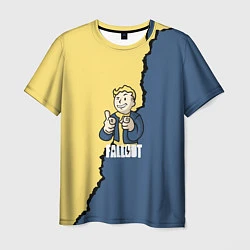 Футболка мужская Fallout logo boy, цвет: 3D-принт