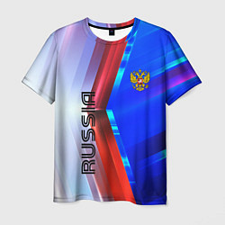 Футболка мужская RUSSIA SPORT, цвет: 3D-принт