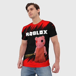 Футболка мужская Roblox Piggy, цвет: 3D-принт — фото 2
