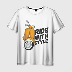 Футболка мужская RIDE WITH STYLE Z, цвет: 3D-принт