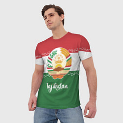 Футболка мужская Таджикистан, цвет: 3D-принт — фото 2