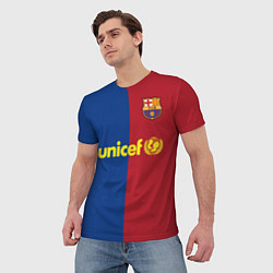 Футболка мужская Форма Barcelona Messi, цвет: 3D-принт — фото 2