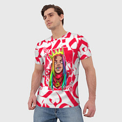 Футболка мужская 6ix9ine Tekashi, цвет: 3D-принт — фото 2