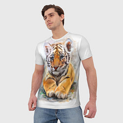 Футболка мужская Tiger Art, цвет: 3D-принт — фото 2
