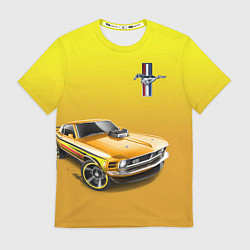 Футболка мужская Ford mustang - motorsport, цвет: 3D-принт