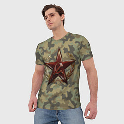 Футболка мужская Советская звезда, цвет: 3D-принт — фото 2