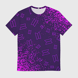 Футболка мужская BTS БТС, цвет: 3D-принт