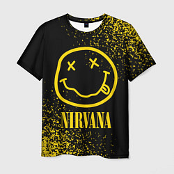 Футболка мужская NIRVANA НИРВАНА, цвет: 3D-принт