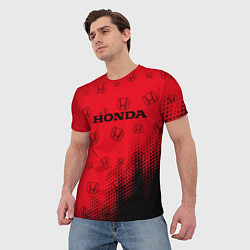 Футболка мужская HONDA ХОНДА, цвет: 3D-принт — фото 2