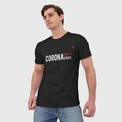 Футболка мужская CORONAvirus, цвет: 3D-принт — фото 2