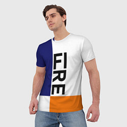 Футболка мужская FIRE, цвет: 3D-принт — фото 2