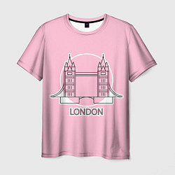 Футболка мужская Лондон London Tower bridge, цвет: 3D-принт