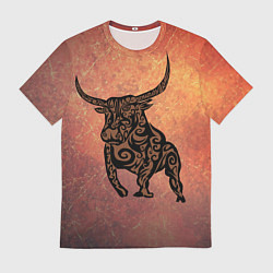 Футболка мужская Символ года 2021 Бык, цвет: 3D-принт