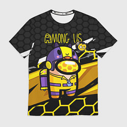 Футболка мужская Among us пчела, цвет: 3D-принт