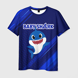 Футболка мужская BABY SHARK БЭБИ ШАРК, цвет: 3D-принт