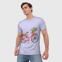 Футболка мужская Bicycle, цвет: 3D-принт — фото 2