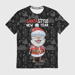Футболка мужская Santa style, цвет: 3D-принт
