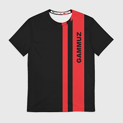 Футболка мужская Фирменный GAMMUZ SportBlackRed, цвет: 3D-принт