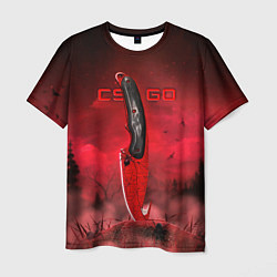 Футболка мужская CS GO Crimson Web Gut Knife, цвет: 3D-принт