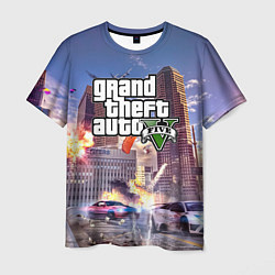 Футболка мужская ЭКШЕН Grand Theft Auto V, цвет: 3D-принт